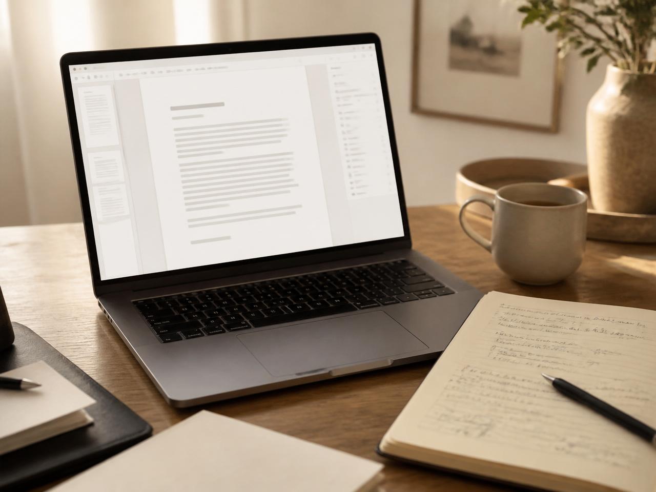 Investor update draft alongside last month's update and metrics