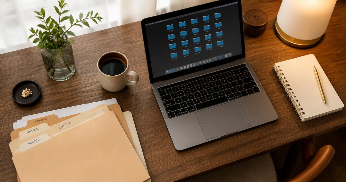 File Organizer previewing a sorted client folder tree before moving anything