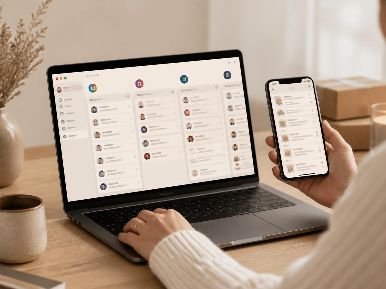 A unified inbox across Shopify, Etsy and marketplace DMs with agent-drafted replies